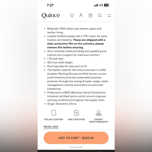 Quince Eco Knit Heeled Sock Bootie Almond Sustainable  - HOLIDAY SPECIAL - Picture 10 of 11